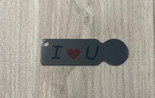 Schlüsselanhänger "I Love U"